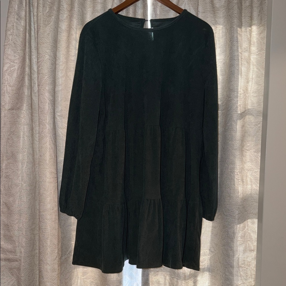4/$15 Elegant Green Long Sleeve Dress